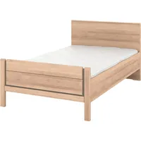 Musterring Holzbett MUSTERRING "Sorrent, Bettgestell, Bettrahmen, teilmassiv Eiche", braun