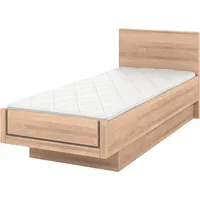 Musterring Holzbett MUSTERRING "Sorrent, Bettgestell, Bettrahmen, teilmassiv Eiche", braun