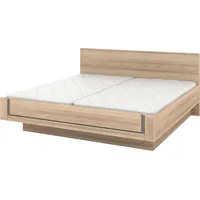 Musterring Holzbett MUSTERRING "Sorrent, Bettgestell, Bettrahmen, teilmassiv Eiche", braun