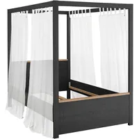 Set One by Musterring Himmelbett "York Schlafen", grau (grau