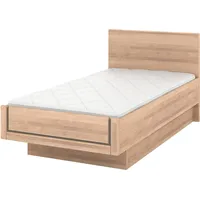 Musterring Holzbett MUSTERRING "Sorrent, Bettgestell, Bettrahmen, teilmassiv Eiche", braun