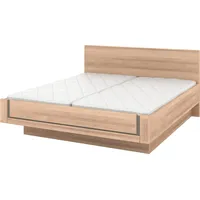 Musterring Holzbett MUSTERRING "Sorrent, Bettgestell, Bettrahmen, teilmassiv Eiche", braun