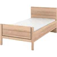 Musterring Holzbett MUSTERRING "Sorrent, Bettgestell, Bettrahmen, teilmassiv Eiche", braun