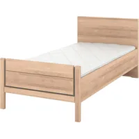 Musterring Holzbett MUSTERRING "Sorrent, Bettgestell, Bettrahmen, teilmassiv Eiche", braun