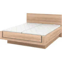 Musterring Holzbett MUSTERRING "Sorrent, Bettgestell, Bettrahmen, teilmassiv Eiche", braun