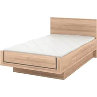 Musterring Holzbett MUSTERRING "Sorrent, Bettgestell, Bettrahmen, teilmassiv Eiche", braun