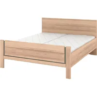 Musterring Holzbett MUSTERRING "Sorrent, Bettgestell, Bettrahmen, teilmassiv Eiche", braun