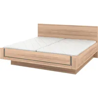 Musterring Holzbett MUSTERRING "Sorrent, Bettgestell, Bettrahmen, teilmassiv Eiche", braun