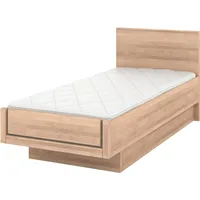 Musterring Holzbett MUSTERRING "Sorrent, Bettgestell, Bettrahmen, teilmassiv Eiche", braun