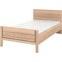 Musterring Holzbett MUSTERRING "Sorrent, Bettgestell, Bettrahmen, teilmassiv Eiche", braun