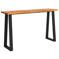 VidaXL Konsolentisch Baumkante 140x40x80 cm Massivholz Akazie