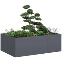 VidaXL Pflanzkübel 120 x 80 x 40 cm Anthrazit