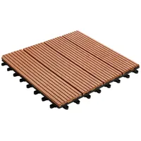 Karat gardenoutdoor KARAT Klickfliese WPC Royal Hellbraun 30 x