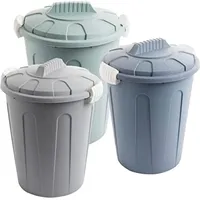 Sustania 3er Set, Mülltonne 23L mit Deckel, – Serie