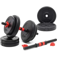 Wiltec LUXTRI Kurzhantel Set 15 kg Hantel-Set schwarz
