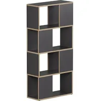 Vicco Raumteiler Eneos, Anthrazit/Eiche, 60 x 124.5 cm