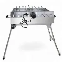 Grillpeter Mangal Kairat Schaschlik Grill mit 9er Spießdreher 230V