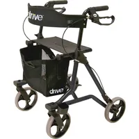 DRIVE Torro Rollator faltbar mit Tasche, Rückengurt und Stockhalter
