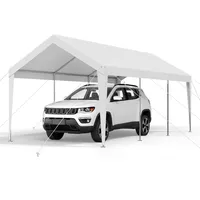 Vevor Carport, 3,05x6,09x2,87 m Autoüberdachung, Zeltgarage, Garagenzelt, verzinkter Autounterstand,