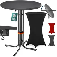 Casaria® Stehtisch klappbar mit Husse 80cm