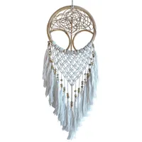 Saraswati Traumfänger "Rattan Lebensbaum"