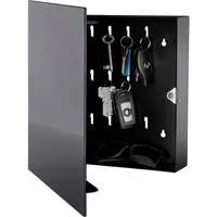 Bonsport Schlüsselkasten mit Glasmagnettafel, 33 x 33 x 6,8