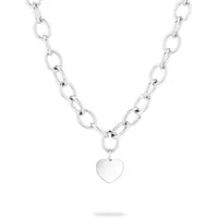 Liebeskind Berlin Kette mit Anhänger My Heart Edelstahl Silber