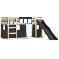 VidaXL Etagenbett mit Rutsche 90 x 200 cm Kiefer