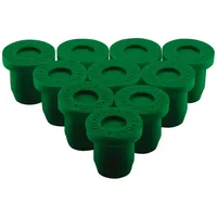 SOTech 10er Set Silikonfüße für 10,5 mm Bohrloch Grün