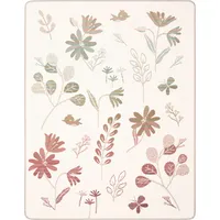 Biederlack Babydecke Wild Flowers« 75 x 100, mit Zierstich