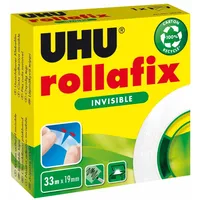 UHU Klebeband rollafix invisible 19 mm x 33 m