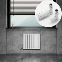 WITEN&NOCK Design Heizkörper Flach Paneelheizkörper Weiß 600 x 600