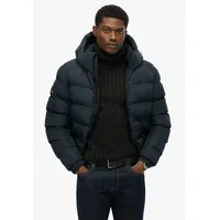 Superdry Hooded Sports Puffer Jacket Eclipse Navy L