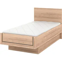 Musterring Holzbett MUSTERRING "Sorrent, Bettgestell, Bettrahmen, teilmassiv Eiche", braun