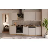 Küchen-Preisbombe Küchenzeile Solano Basic 280 cm beige matt +