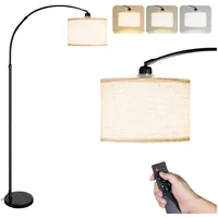 CCLIFE Stehlampe Dimmbar Wohnzimmer Bogenlampe LED E27 Leselampe 60W