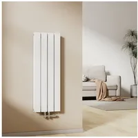 EMKE Heizkörper Flachheizkörper mit Zentralanschluss, Weiss 60x30cm 327W Weiß