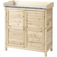 Outsunny Geräteschrank 0,83 x 0,4 m Beige