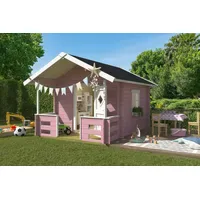 Lasita Maja Spielhaus Lido Holz Rosa