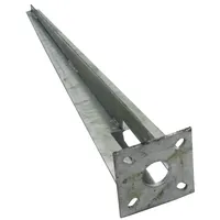 Estexo Zaunpfosten Ø 34 mm 50 cm Silber/Feuerverzinkt