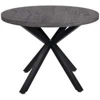 Die Möbelfundgrube Esstisch rund 100 cm Akazie grau -