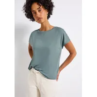 STREET ONE Damen, Jersey-Shirt mit Mesh-Detail - 34