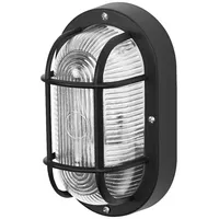 Osram homelighting Bulkhead Essential Oval E27 Black 4058075845589 Deckenleuchte,