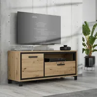 Forte Trondheim TV-Schrank 130, modernes Lowboard mit 1 Tür,