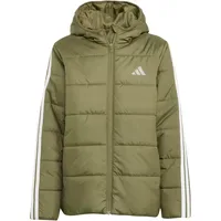 Adidas Essentials 3-Streifen Padded Winterjacke Olive Strata/Weiß 164