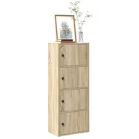 VidaXL Bücherregal Sonoma-Eiche 40x24x102 cm Holzwerkstoff