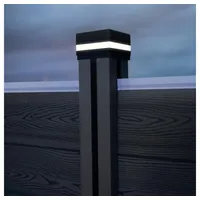 Home Deluxe Pfostenabdeckung mit Solar LED Beleuchtung RANO (3