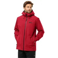 Jack Wolfskin Highest Peak 3-Lagen (wasserdicht, winddicht, atmungsaktiv) rot