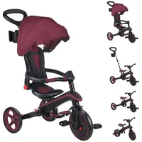 GLOBBER EXPLORER TRIKE FOLDABLE 4in1 dunkelrot