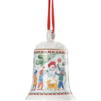 Hutschenreuther Weihnachten Sammelkollektion 2025 Porzellanglocke Weihnachtsspiele Weihnachtsglocke, 12 cm